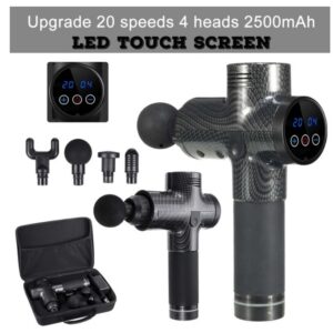 Professional 30-Speed Deep Tissue Percussion Massage Gun with 6 Heads