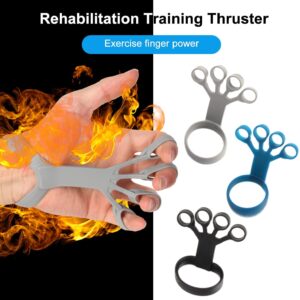 6-Level Adjustable Silicone Finger Gripper & Extensor Trainer
