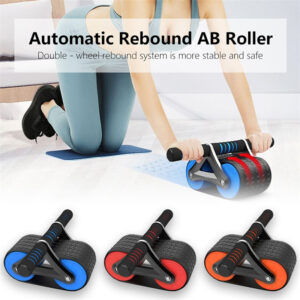 2-in-1 Automatic Rebound Ab Roller & Plank Trainer with Timer