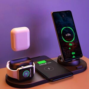 6-in-1 Universal Wireless Fast Charging Dock Station